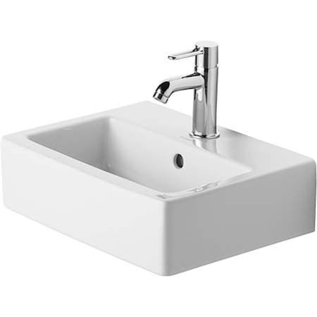 Duravit Handrinse Basin, 17 3/4", Vero w/Overflow 0704450000